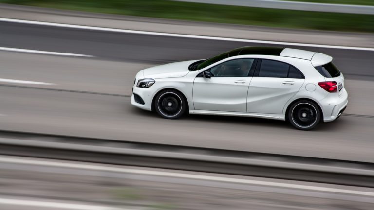 driving a car